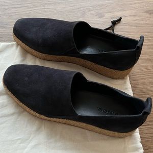 Vince slip-on shoes. 100% suede. Size 7, navy color.